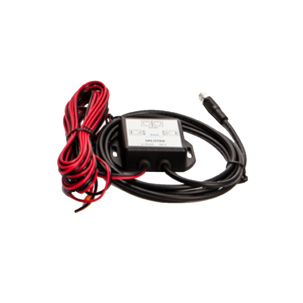 Simarine SPLT01 SiCOM splitter with red and black power leads and PICO connector cable