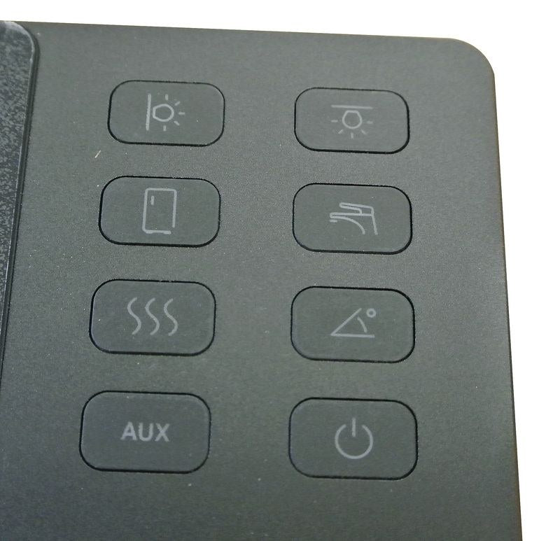 Simarine VIA control panel UK configuration button layout close up