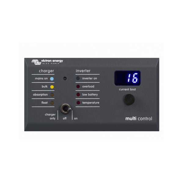 Victron DMC000200010R Phoenix Multi control panel, grey Multi Control panel with a display reading 16 and a dial